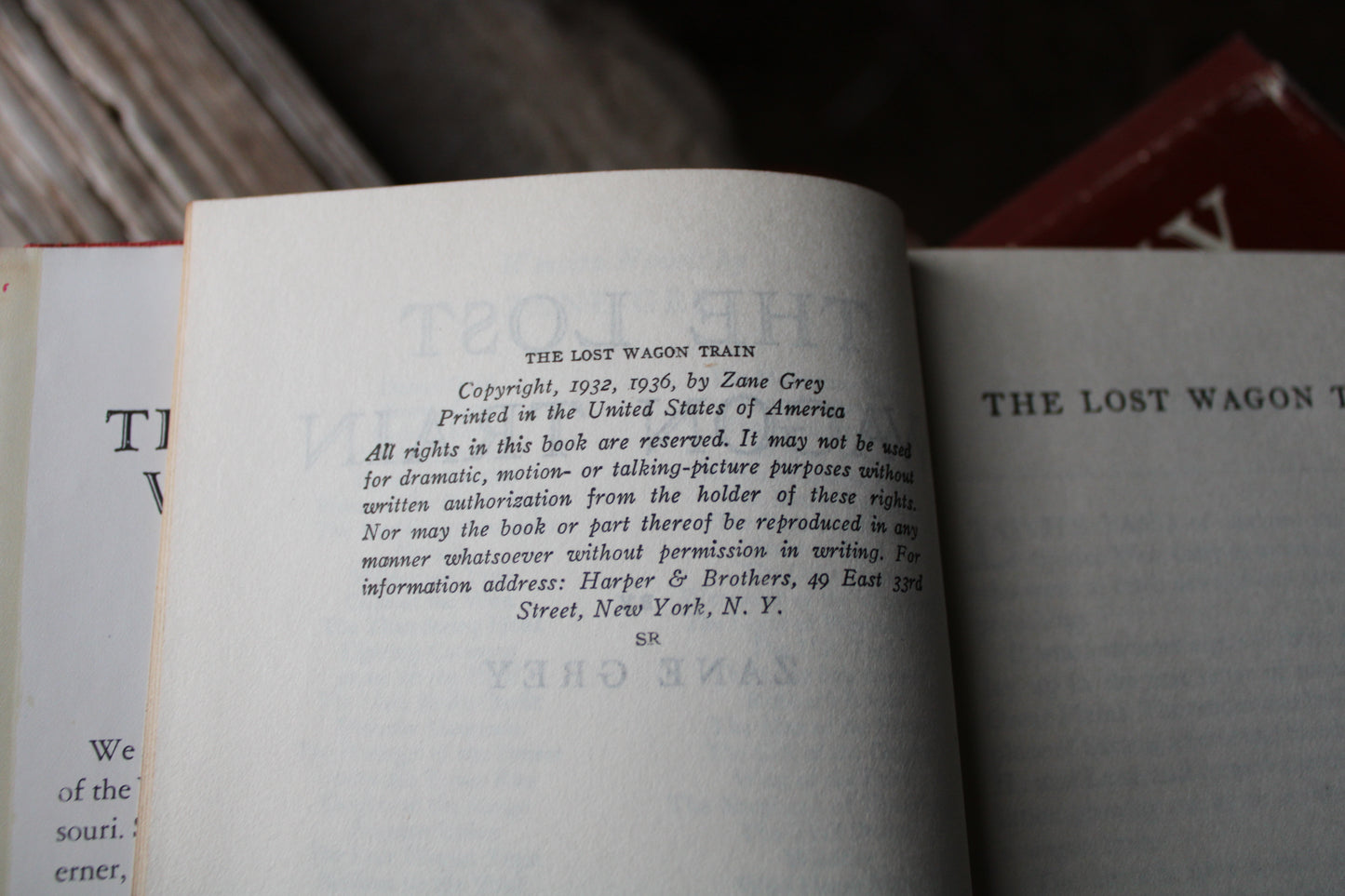 The Lost Wagon Train by Zane Grey 1936