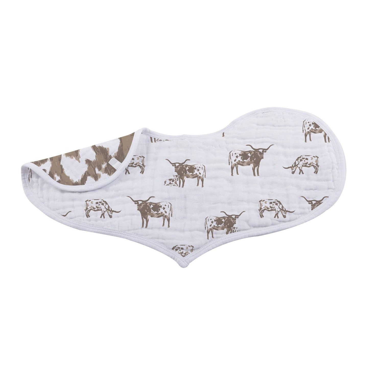 Forever Cowboys & Cowgirls Bamboo Burp Cloth Bib 2PK