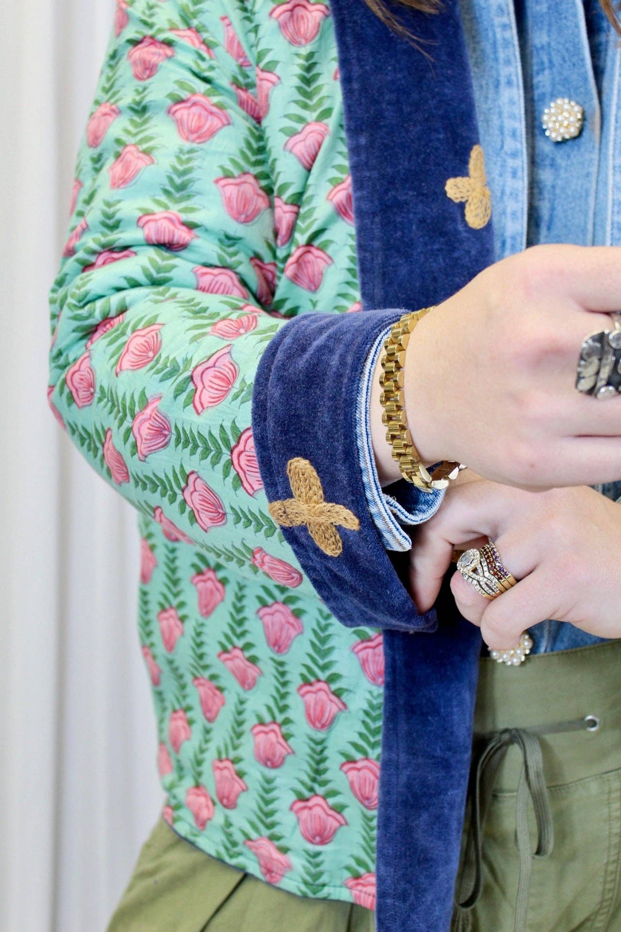 The Midnight Wildflower Velvet Jacket