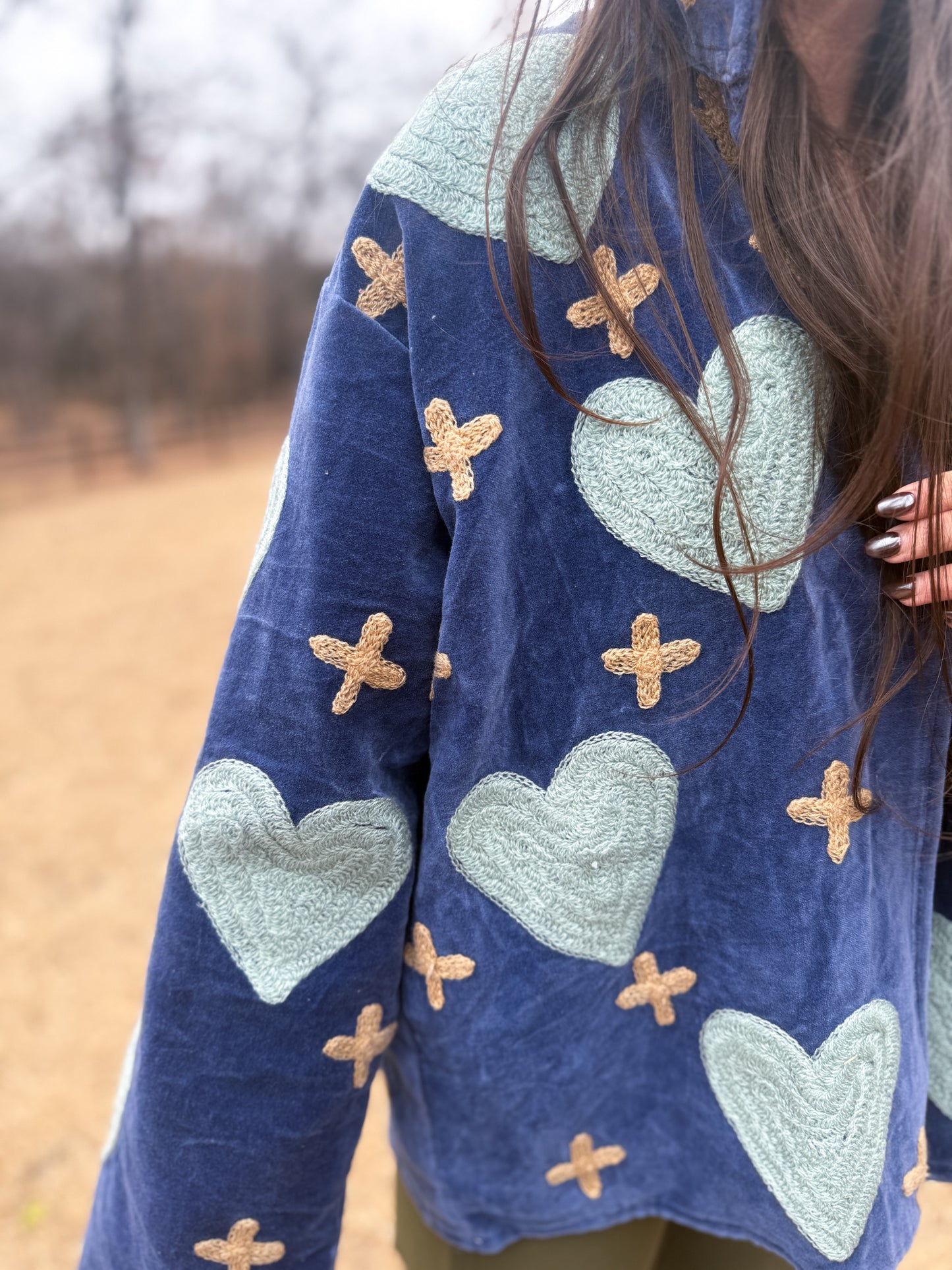 The Midnight Wildflower Velvet Jacket