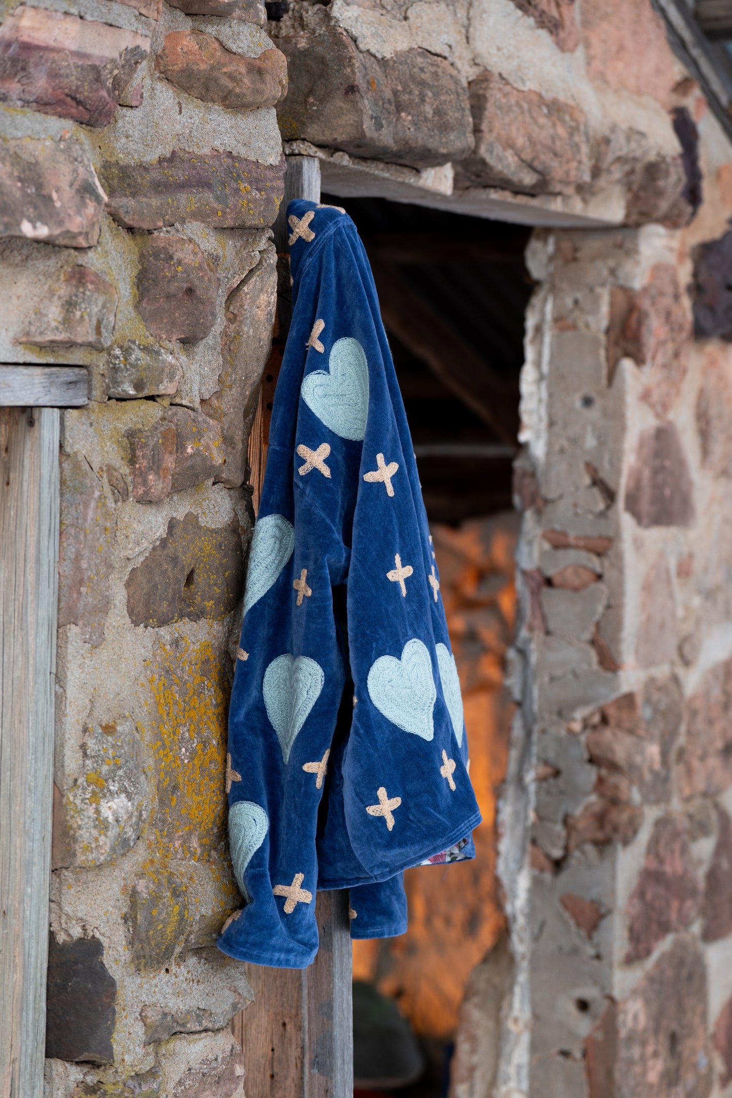 The Midnight Wildflower Velvet Jacket