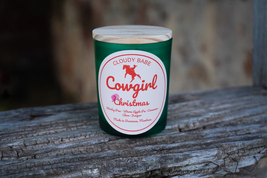 Cowgirl Christmas Candles