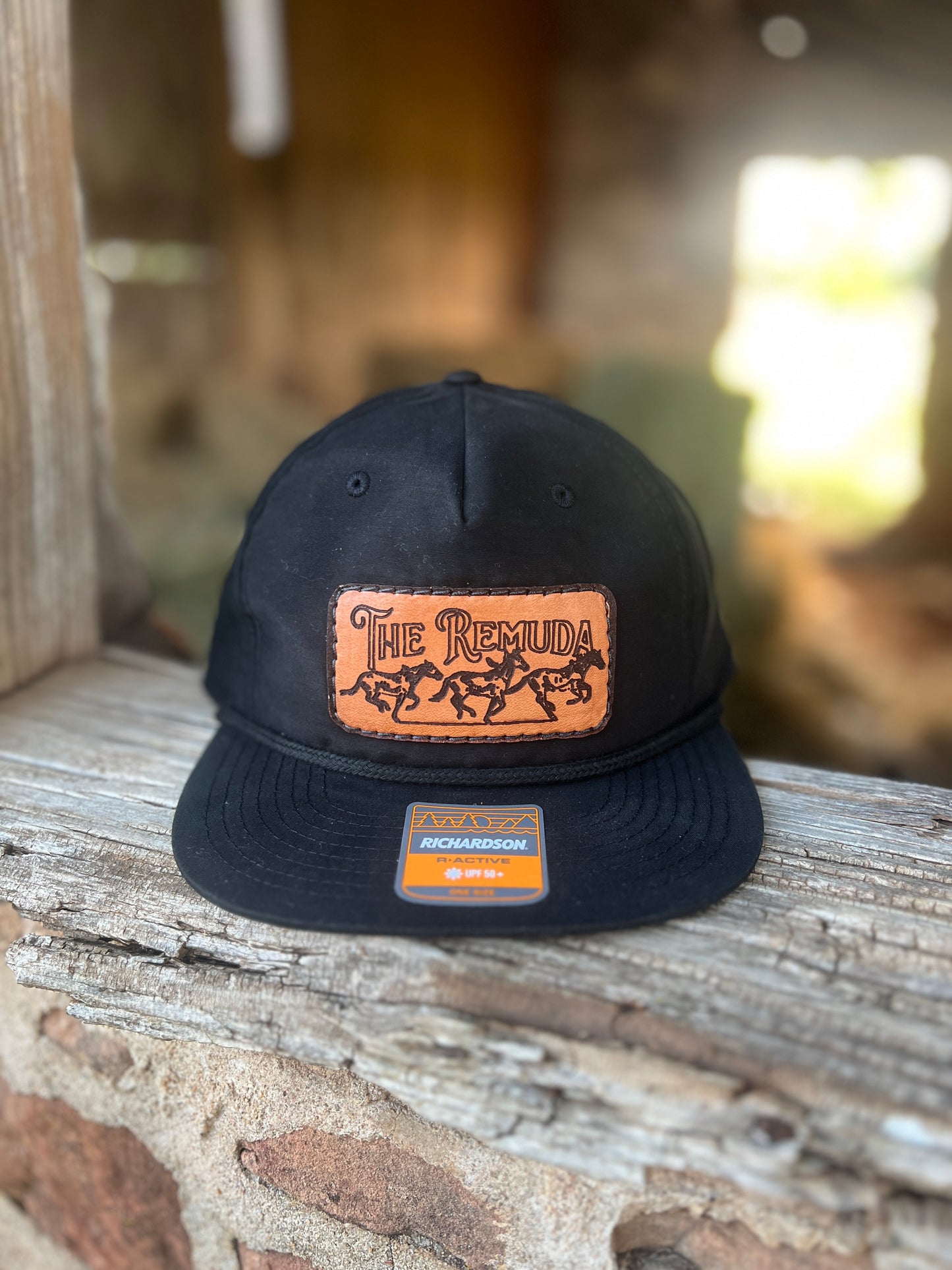 The Dean Leather Patch Cap