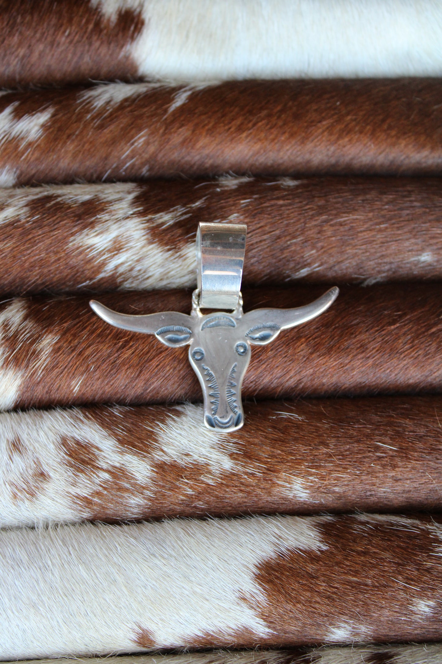 Landry Longhorn Pendant / Scarf Slide