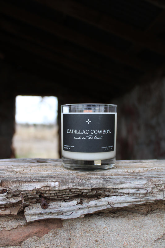 Cadillac Cowboy Candle