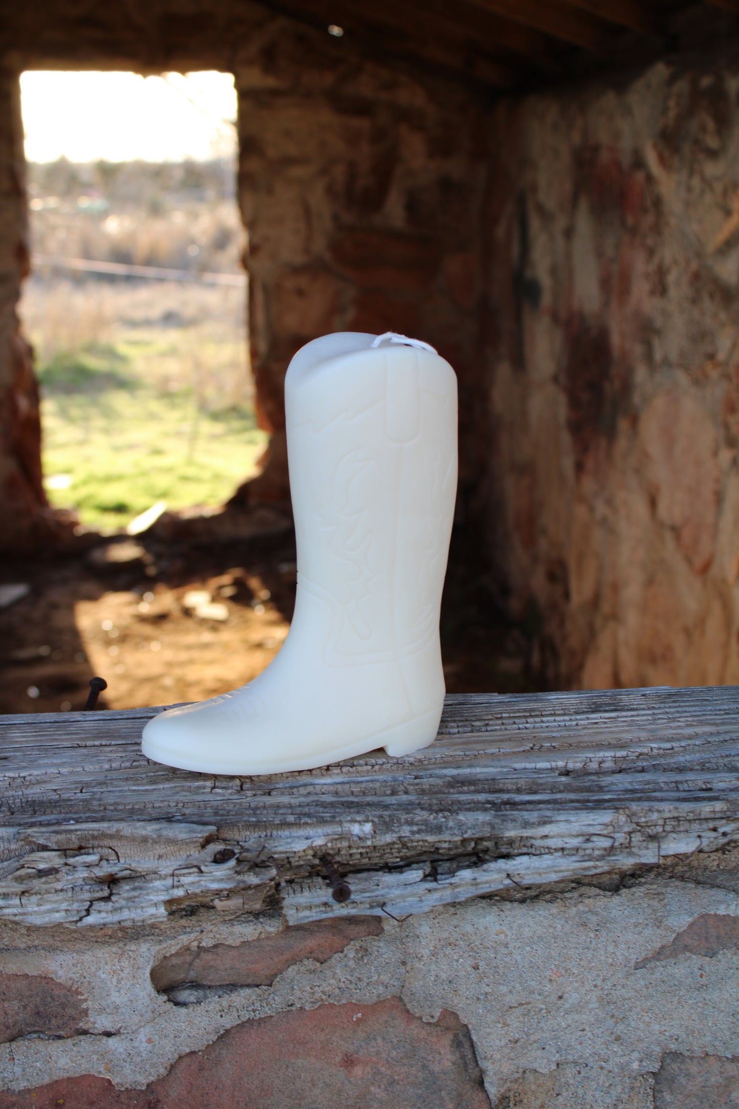 Cowboy Boot Candle