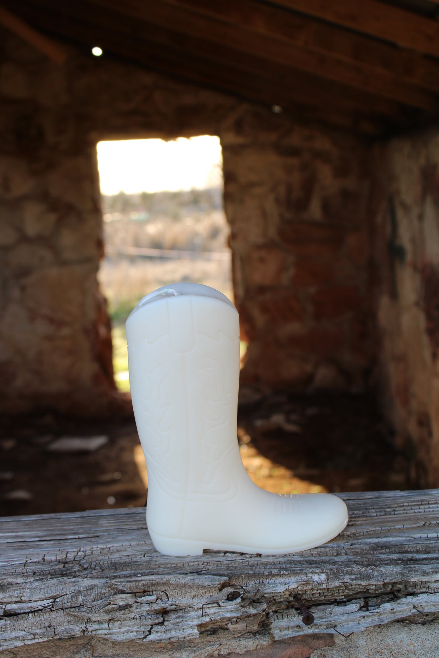 Cowboy Boot Candle