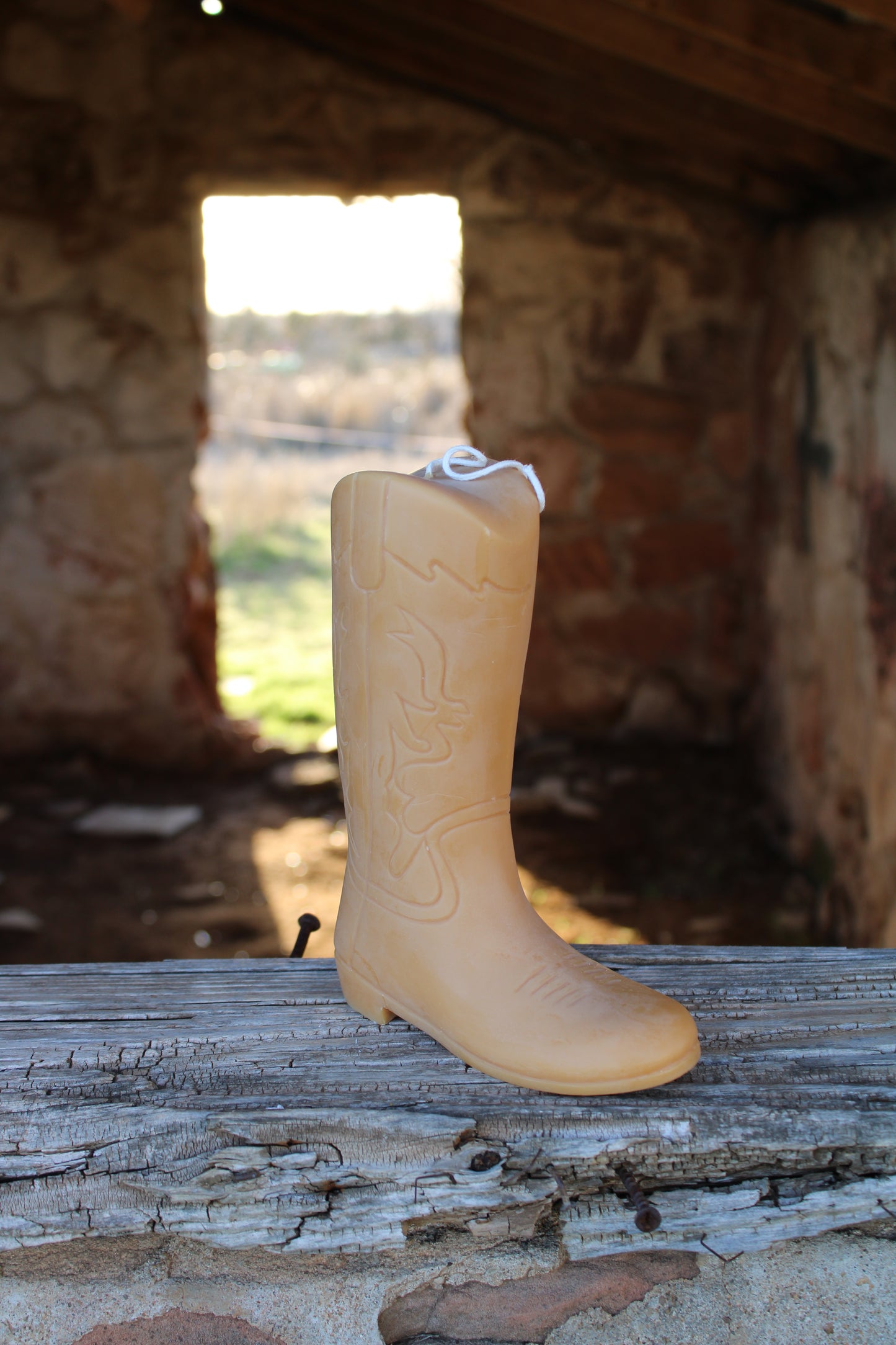 Cowboy Boot Candle