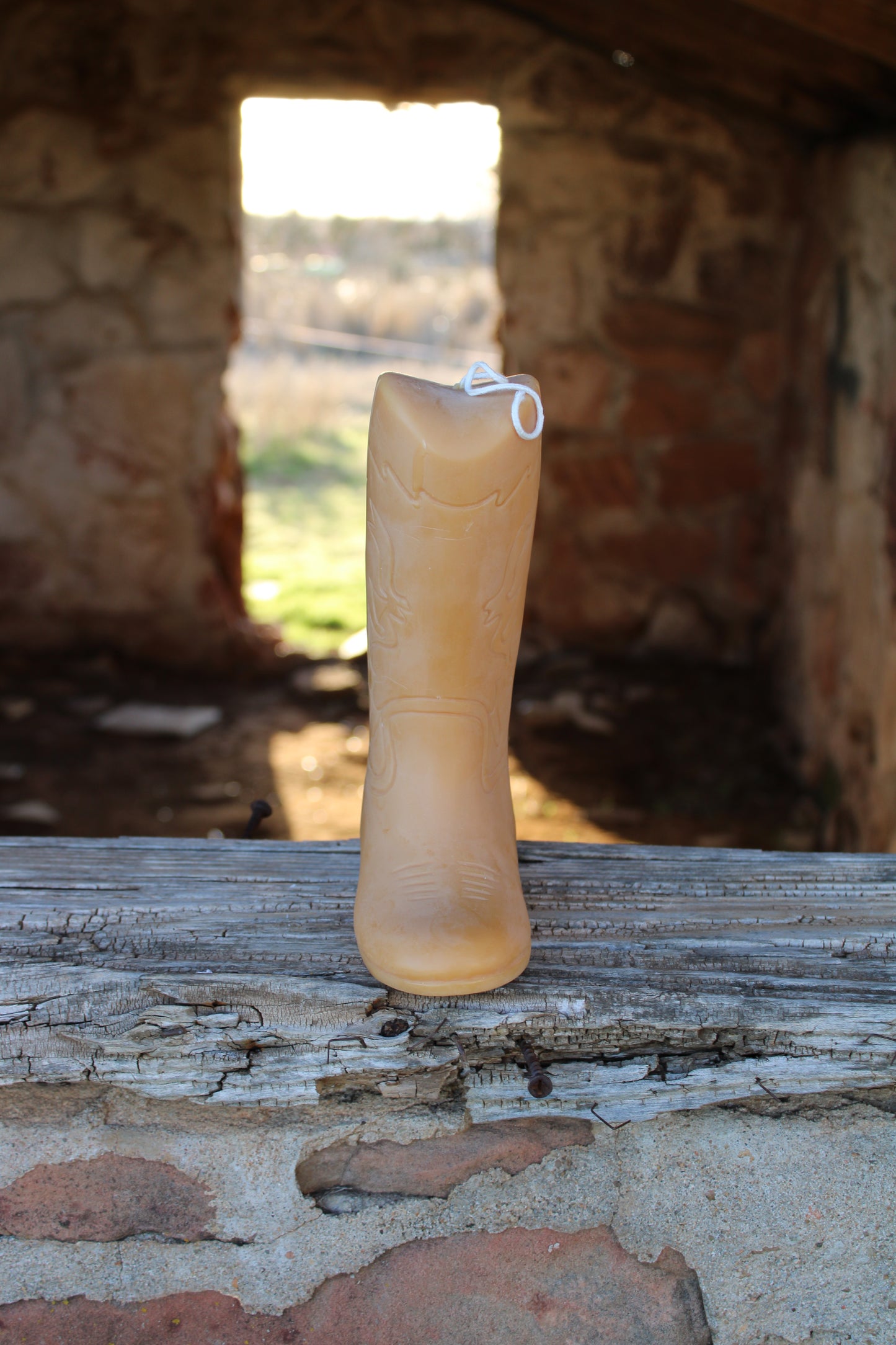 Cowboy Boot Candle