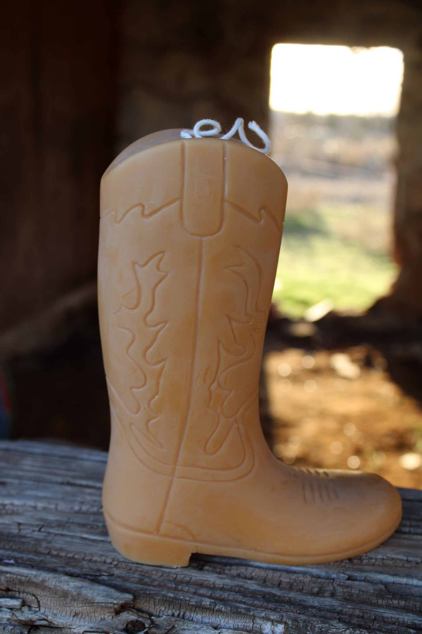 Cowboy Boot Candle