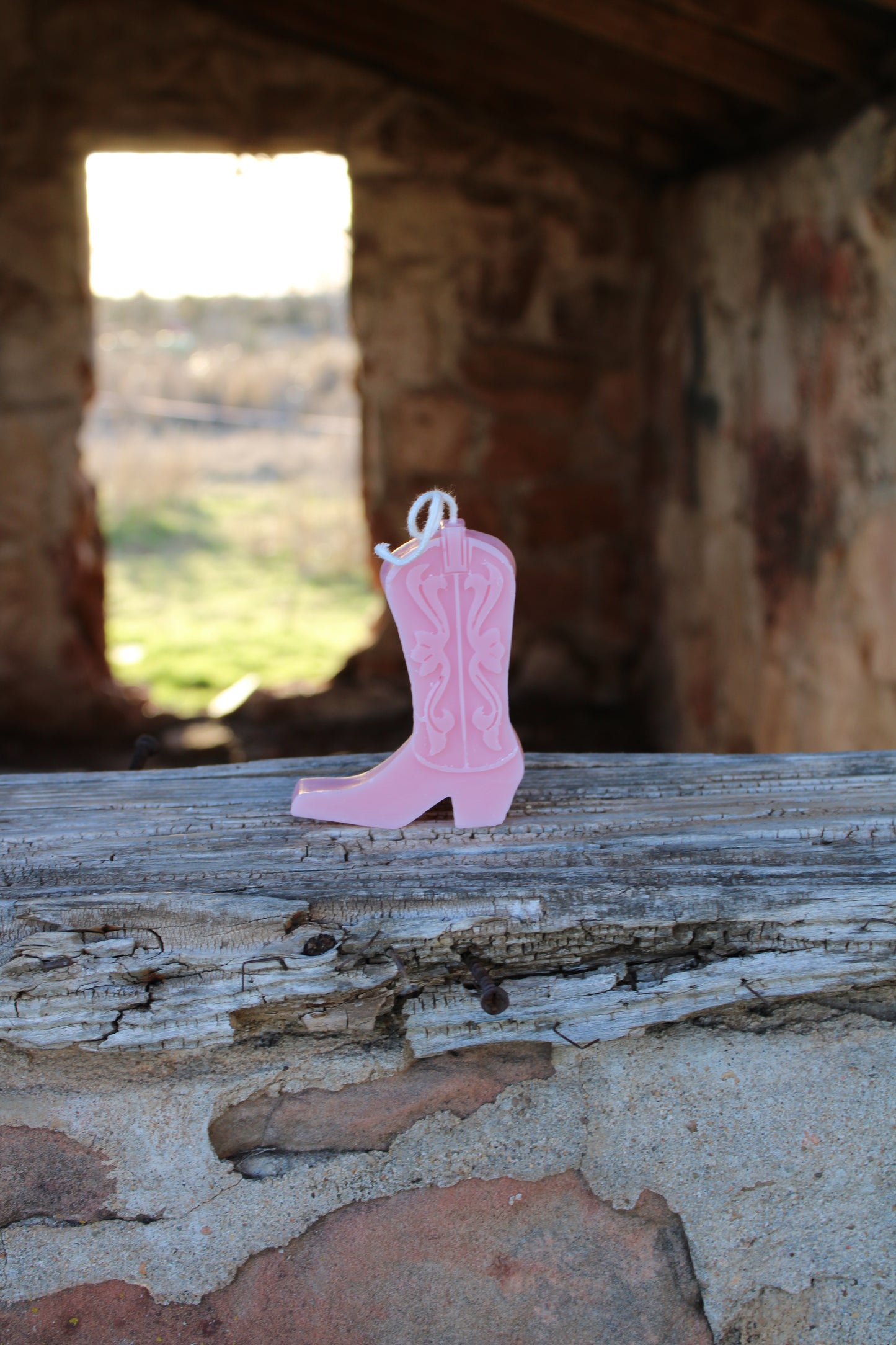 Mini Cowboy Boot Candle