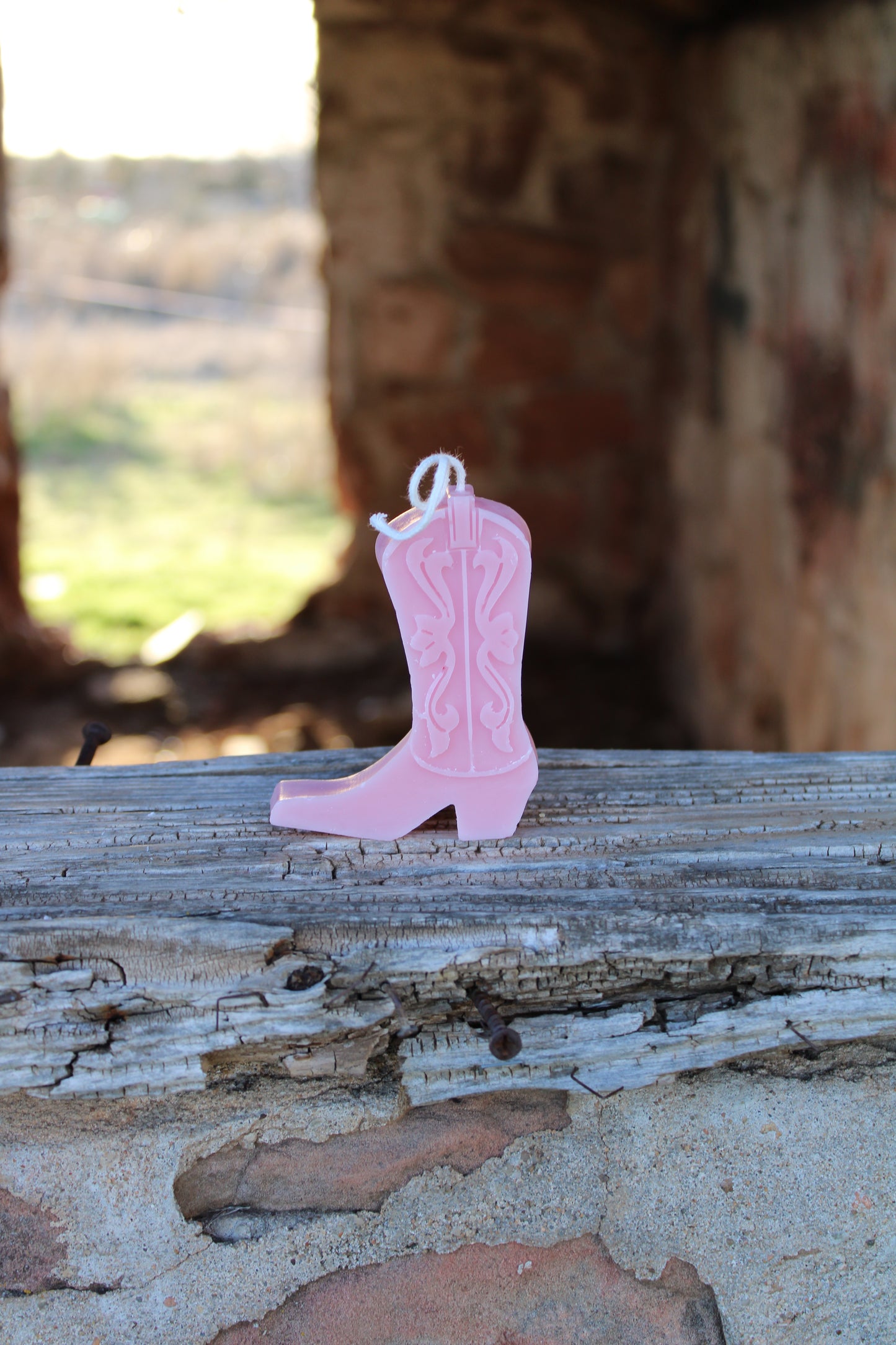 Mini Cowboy Boot Candle