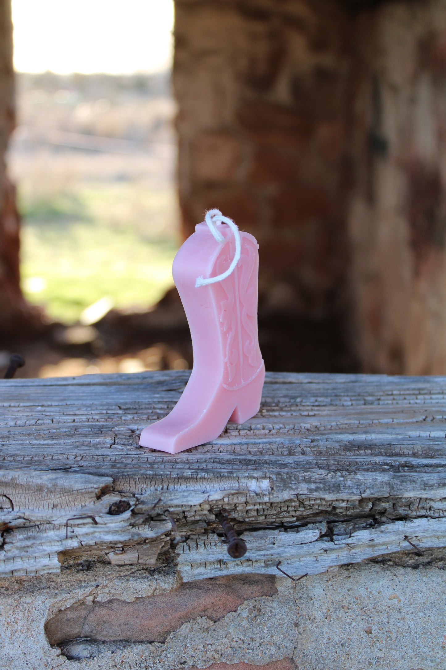 Mini Cowboy Boot Candle