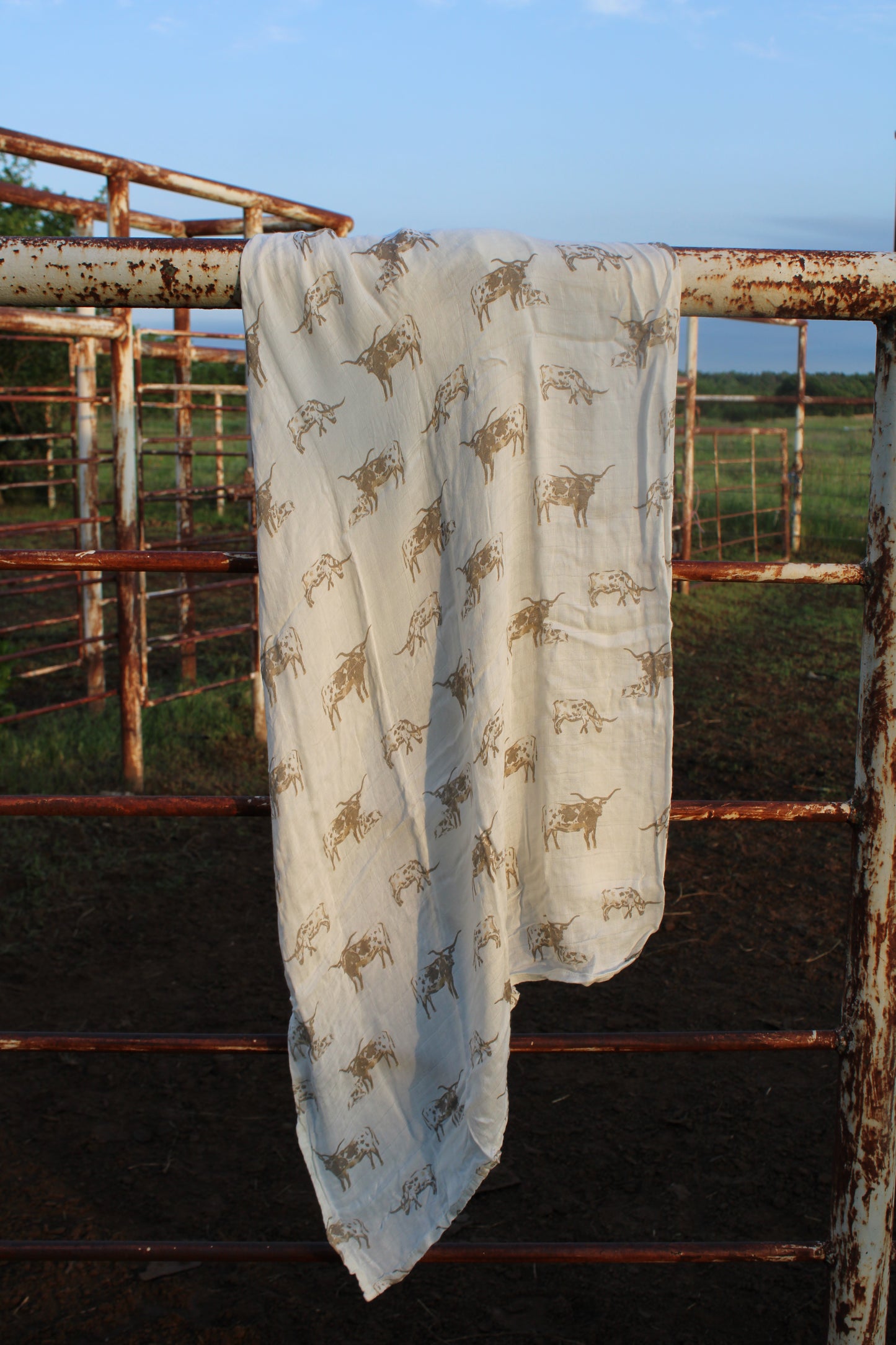 Longhorn Bamboo Swaddle