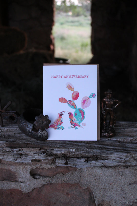 Happy Anniversary Cowgirl Card