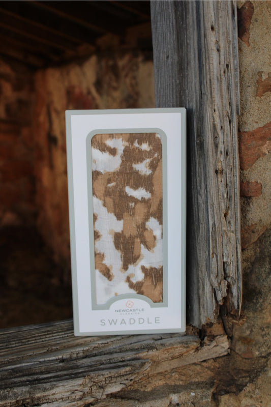 Cowhide Bamboo Swaddle