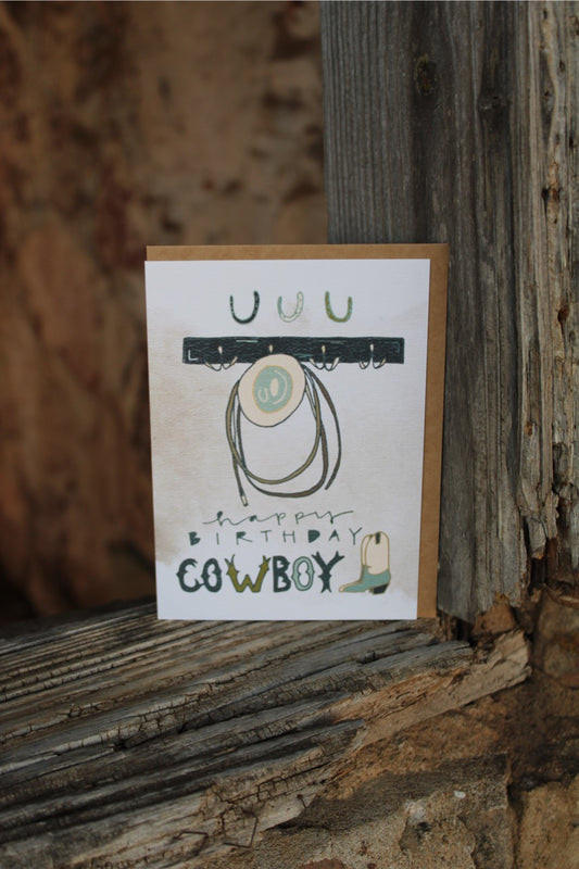 COWBOY BIRTHDAY CARD