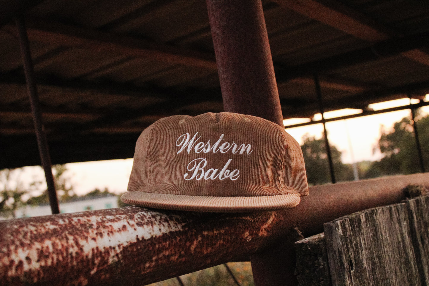 Western Babe Corduroy Cap