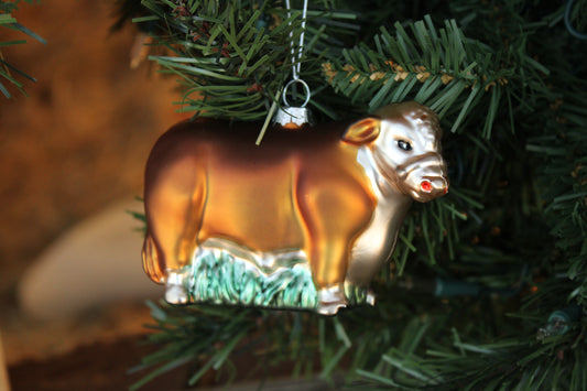 Hereford Bull Ornament